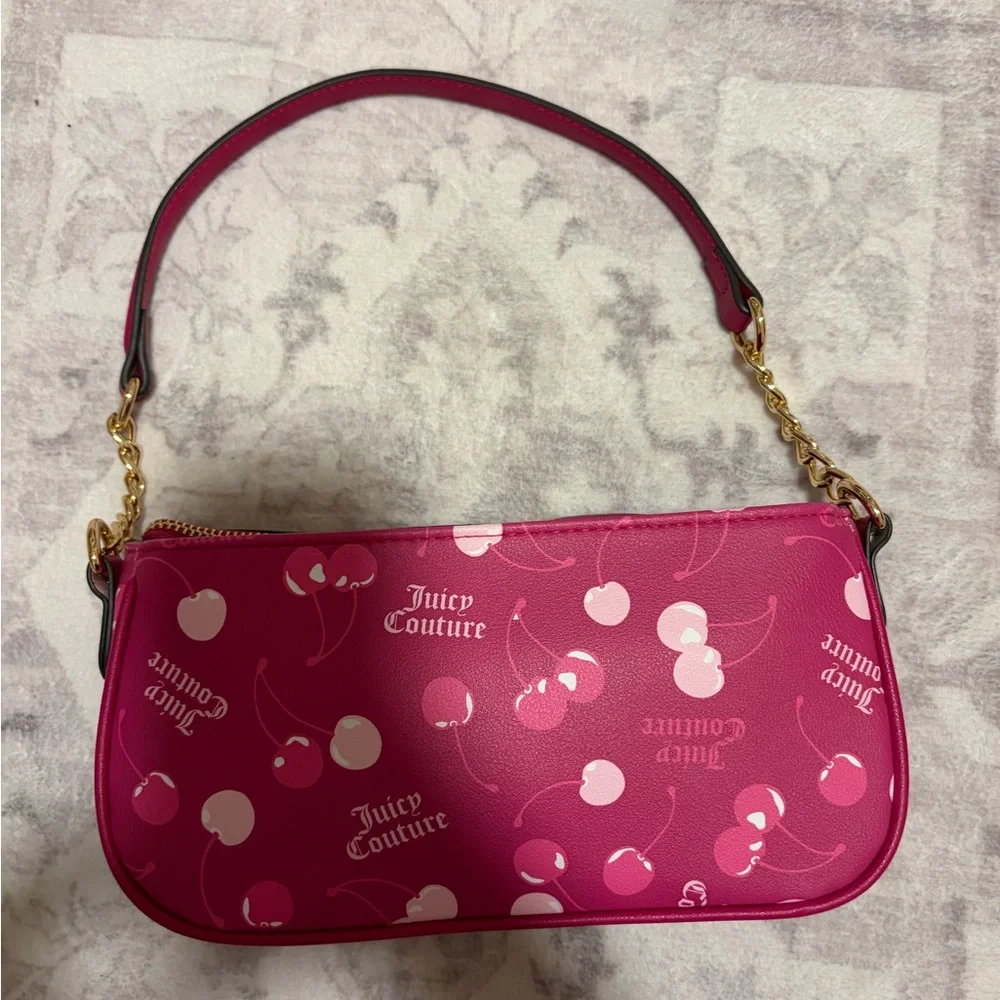 Juicy Couture Hot Pink Cherry Mini Shoulder Bag - Picture 2 of 4